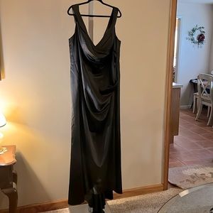Black Silk Long Formal Gown